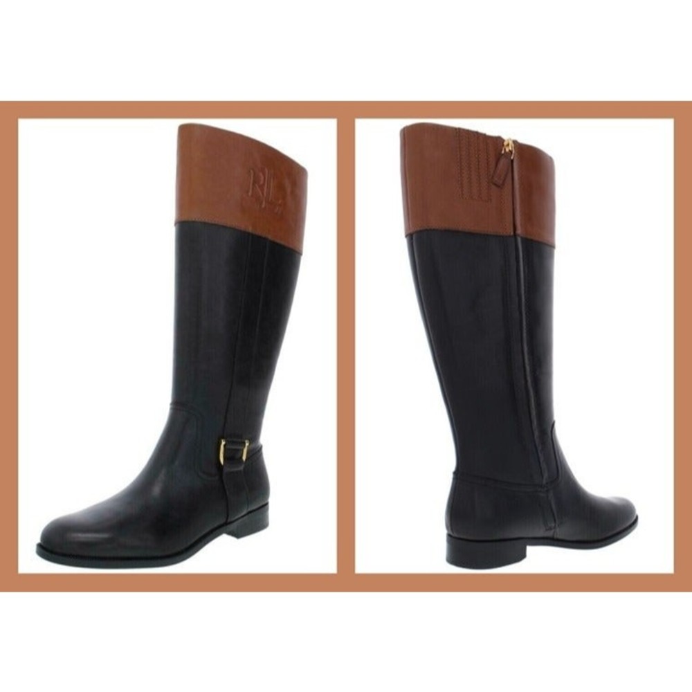 Lauren Ralph Lauren Bernadine Riding Boots Ladies Size 9.5 Excellent Condition